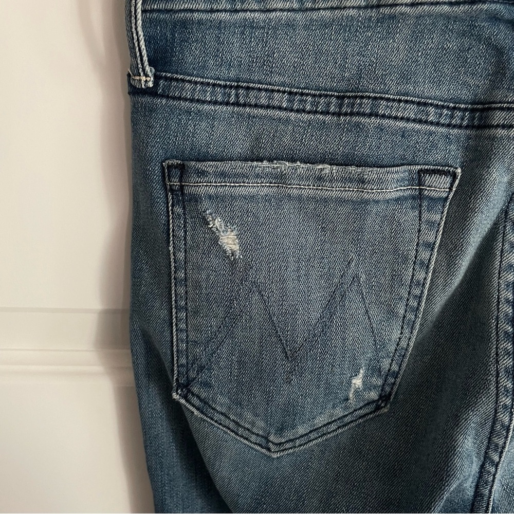 MOTHER Blue Ankle & Cropped Skinny Jeans sz 25 - Picture 12 of 13
